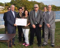 Press event photo: Fairhaven recipients and partners Press event photo: Fairhaven recipients and partners
