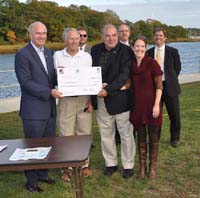 Press event photo: Falmouth recipients and partners Press event photo: Falmouth recipients and partners