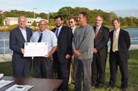 Press event photo: Wareham recipients and partners Press event photo: Wareham recipients and partners